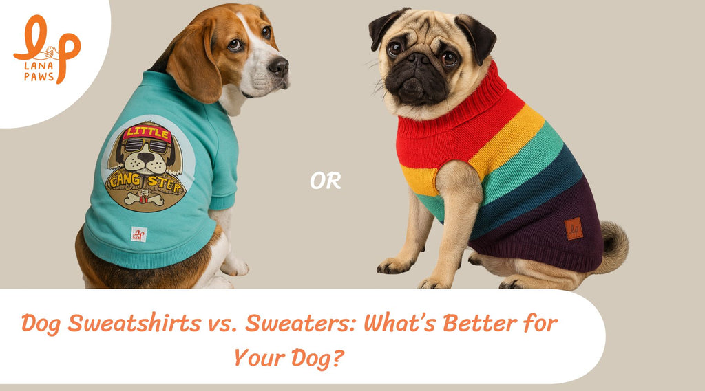 Dog Sweatshirts vs. Sweaters: What’s Better for Winter Walks?