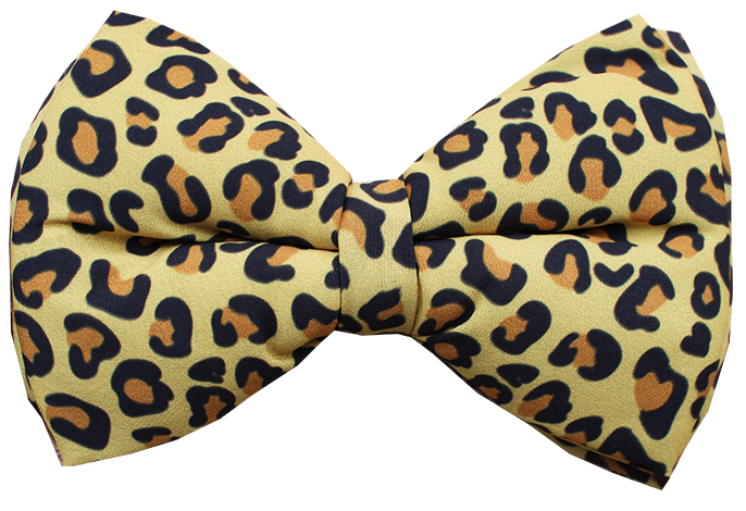 Dog Bowtie - Leopard Print (Adjustable)