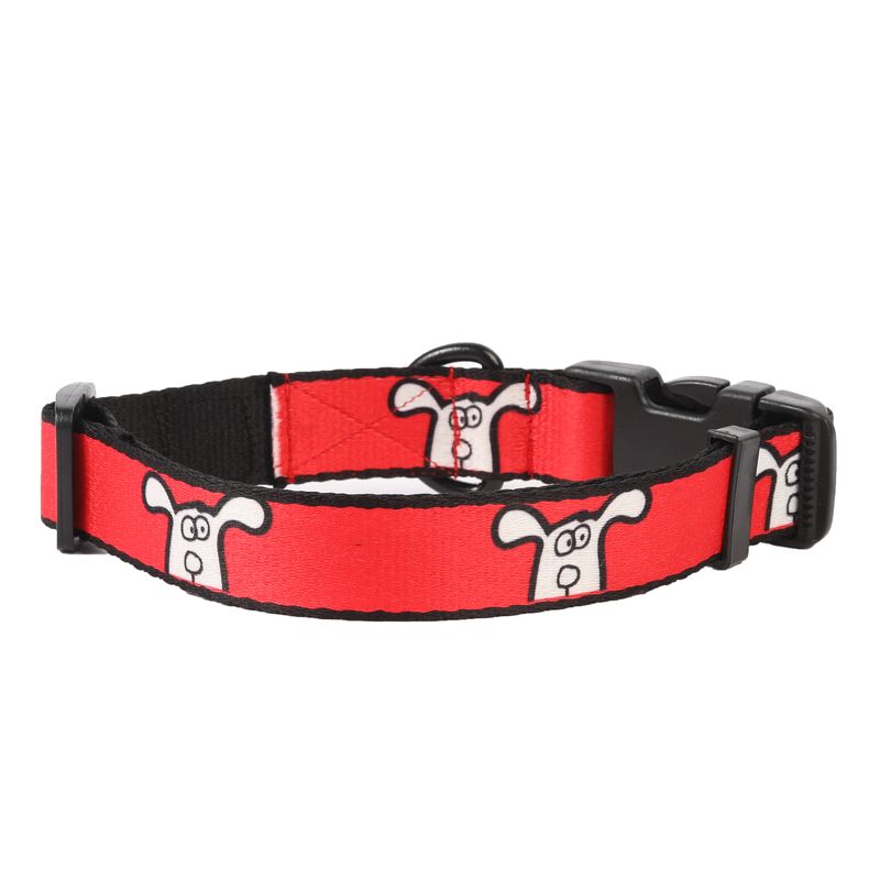 Lana Paws Red dog collar belt
