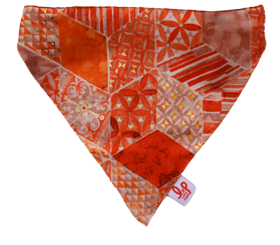 Lana Paws orange dog bandana cotton