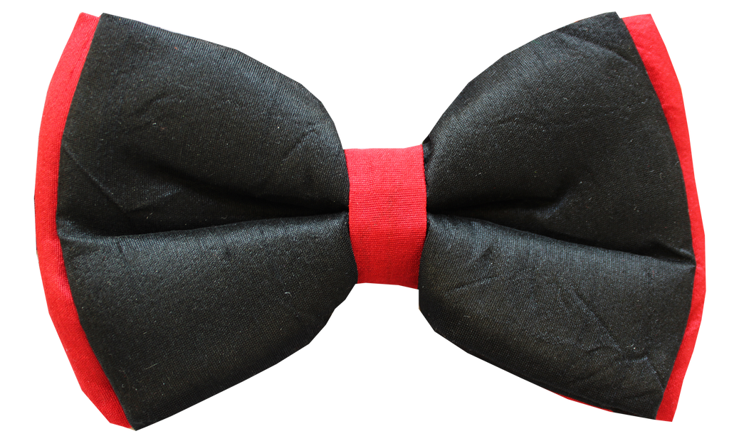 Lana Paws black and red festive dog bow tie