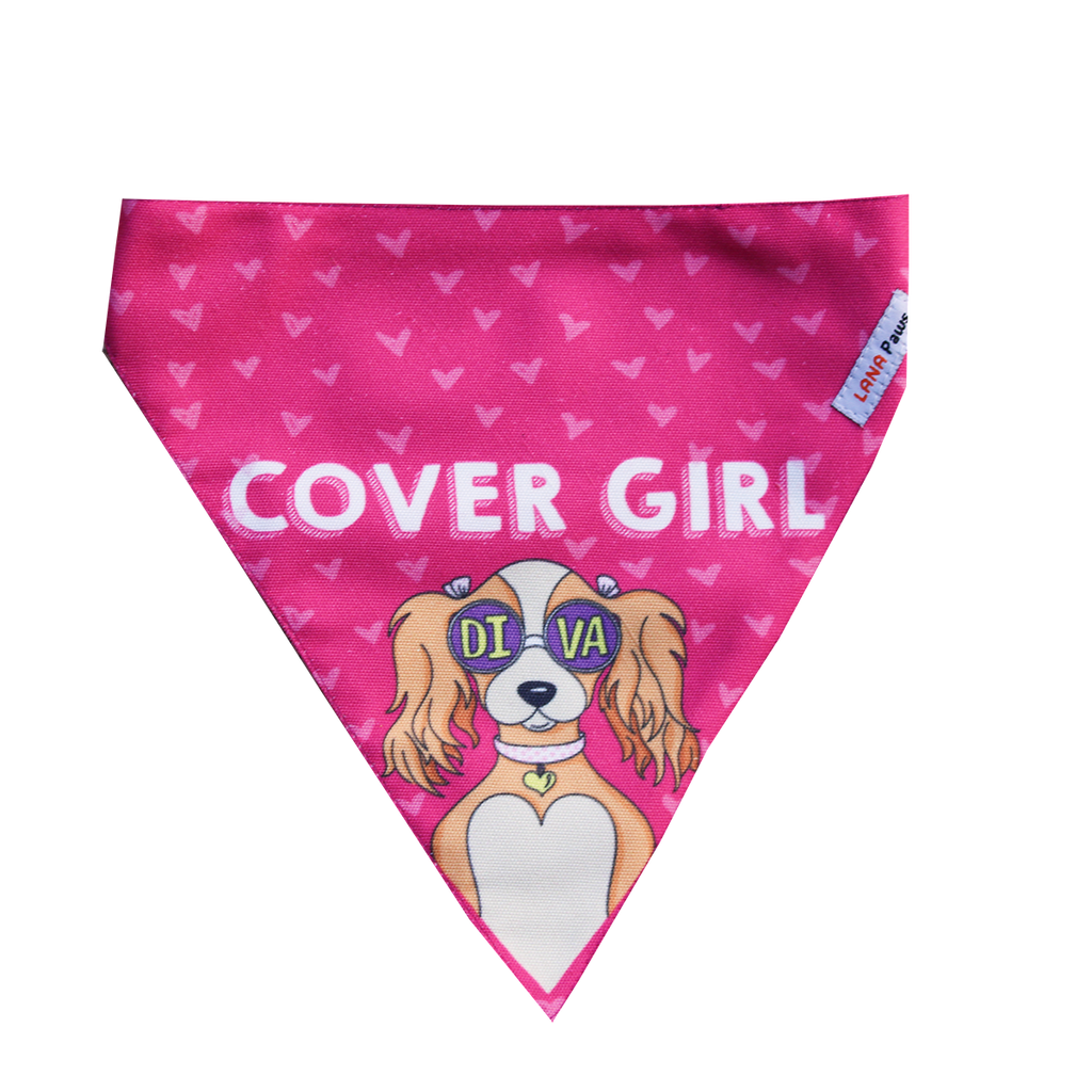 Lana Paws Diva dog bandana for girl dog
