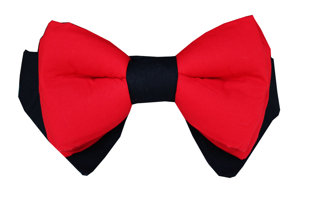 dog bow collar in red Lana Paws wedding party attire for dogs