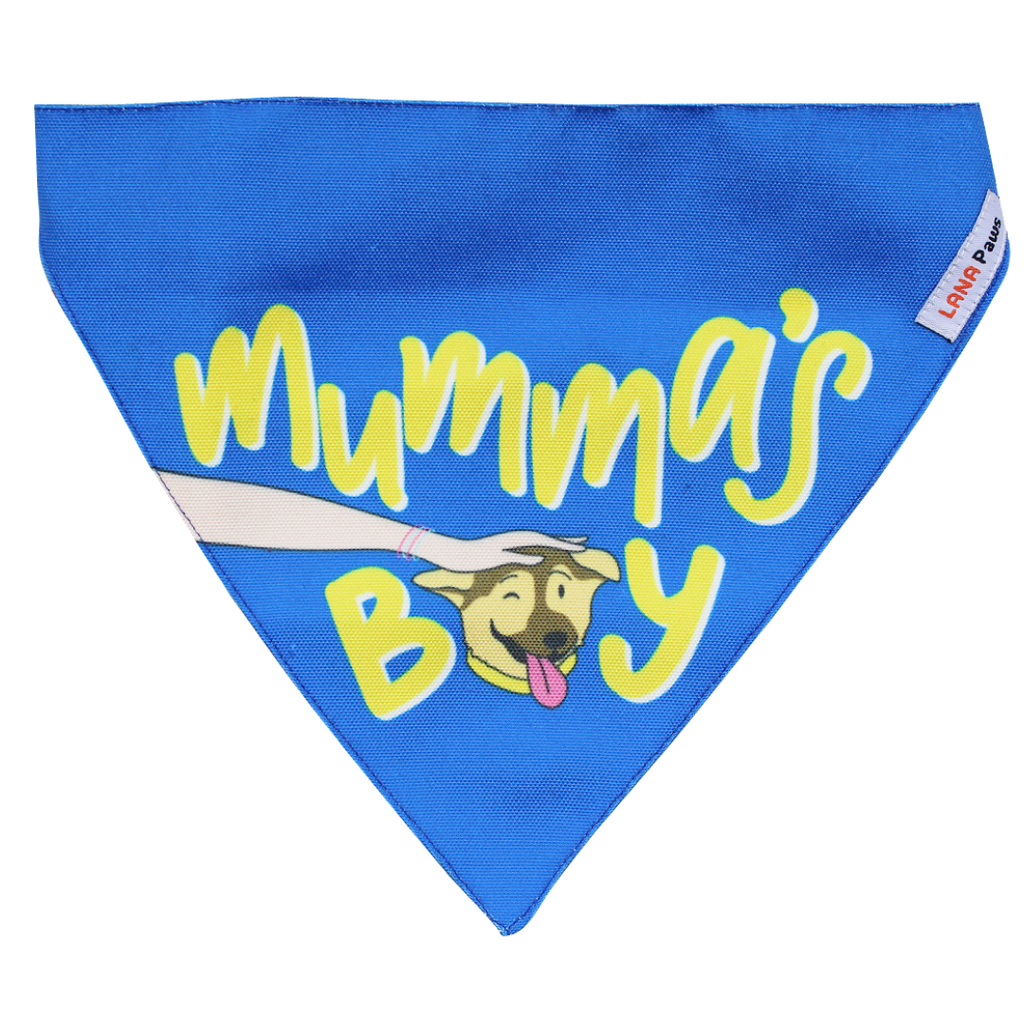 Lana Paws mumma's boy dog bandana scarf