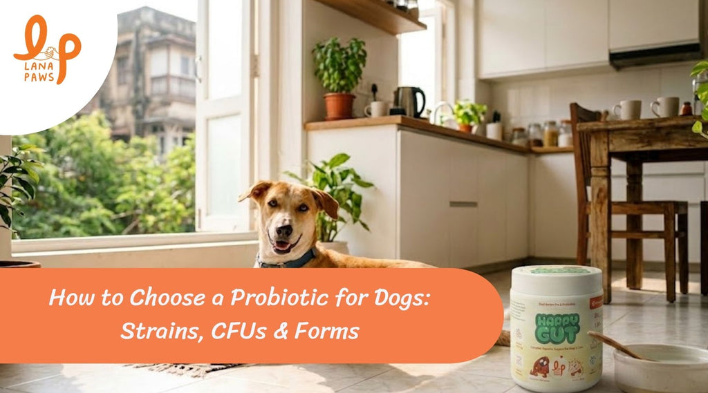 How to Choose a Probiotic for Dogs: Strains, CFUs & Forms 