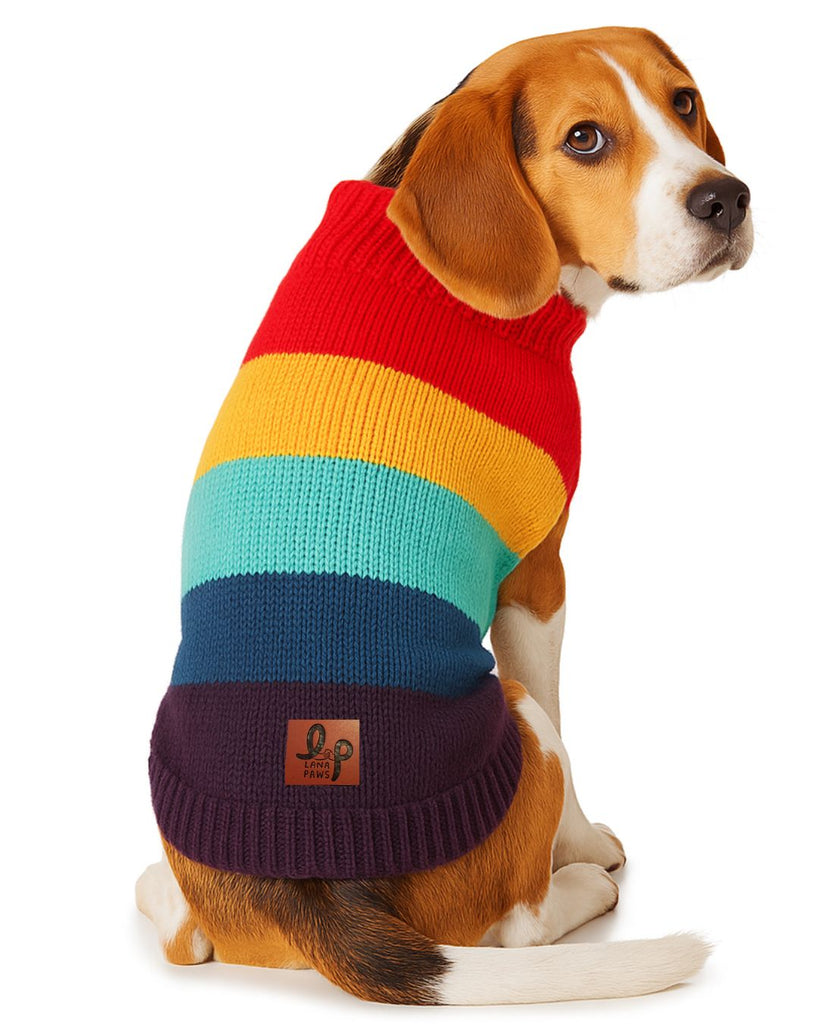 Dog Sweater Rainbow Pride