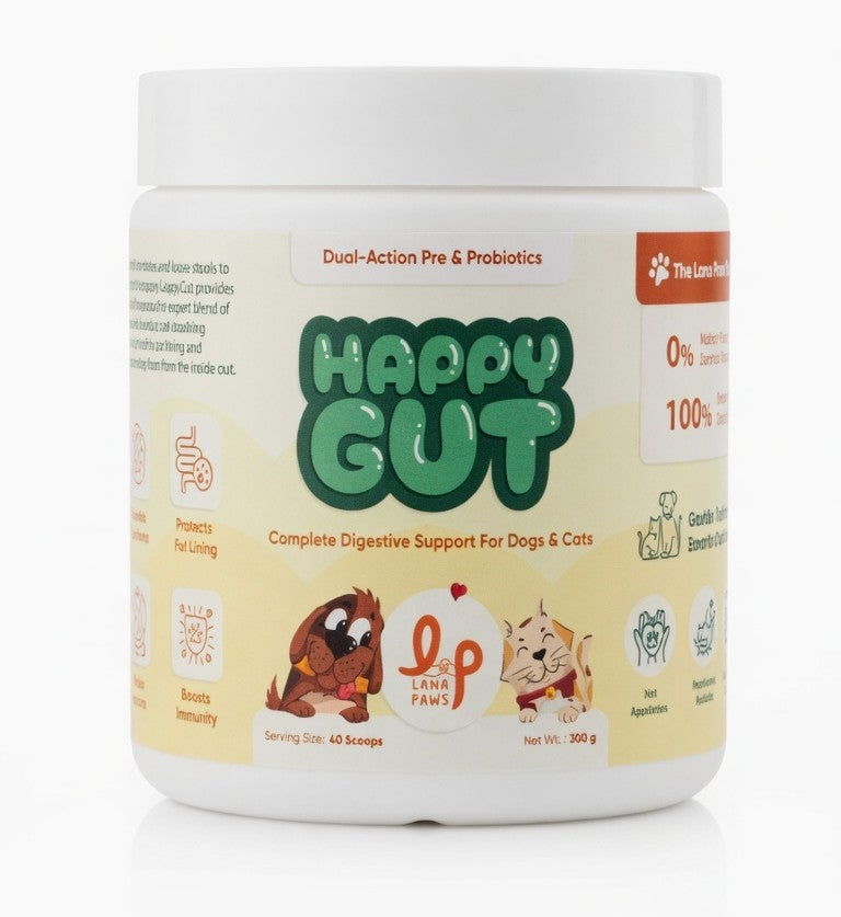 Probiotic & Prebiotic Digestive Support Powder for Dogs l HappyGut