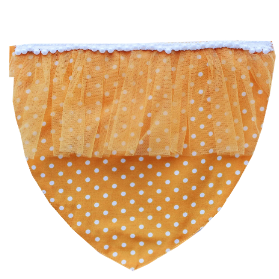 Aafreen Collection Dog Bandana - Mustard (Adjustable)