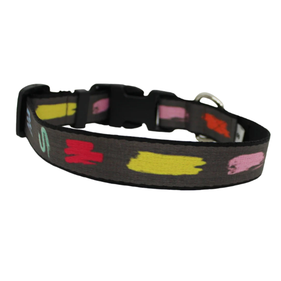 Dog Collar Neck Belt - Artist's Palette