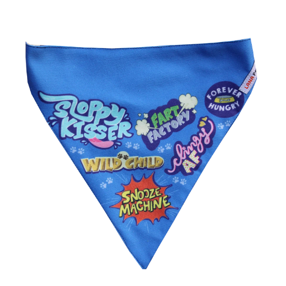 Adjustable Dog Bandana/ Dog Scarf (blue) - Best Dog