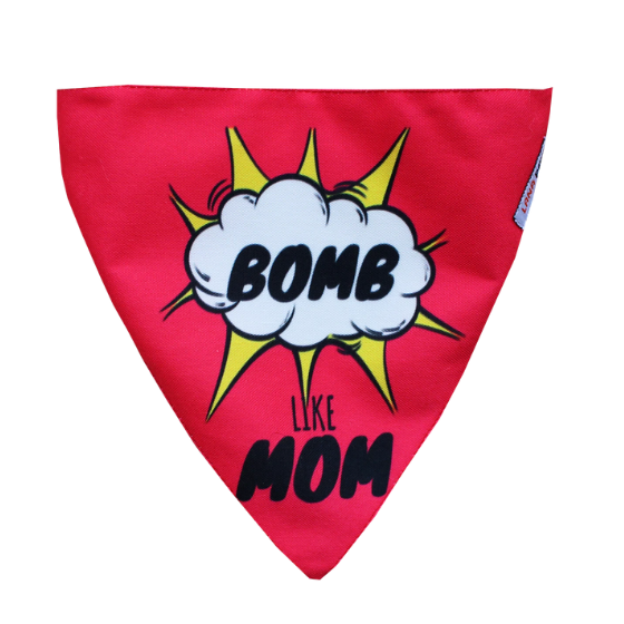 Adjustable Dog Bandana/ Dog Scarf (pink) - Bomb Like Mom