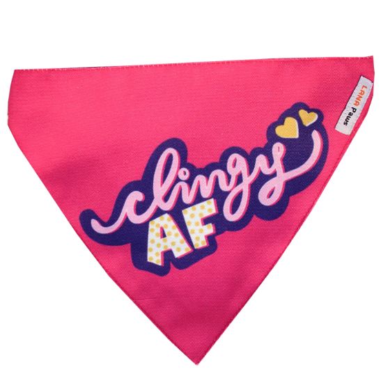 Adjustable Dog Bandana/ Dog Scarf (pink) - Clingy AF