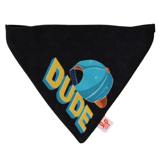 Adjustable Dog Bandana/ Dog Scarf - Dude