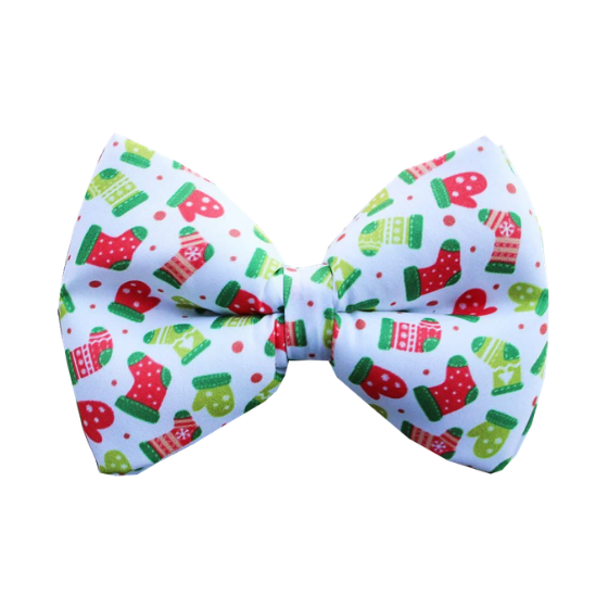 Dog Bowtie - Ho Ho Ho Christmas Stocking (Adjustable)