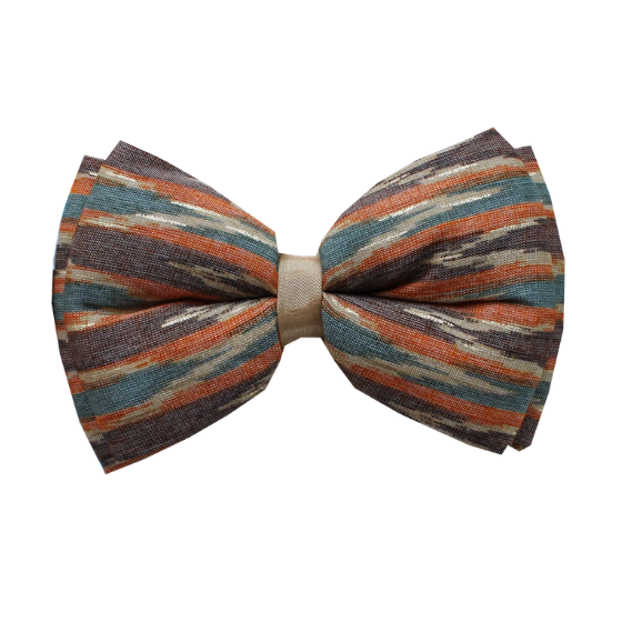 Dog Bowtie (Orange Hues) - Ikat Love Festive