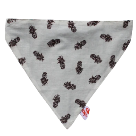 Adjustable Dog Bandana/ Dog Scarf (100% Cotton) - Pineapple Express