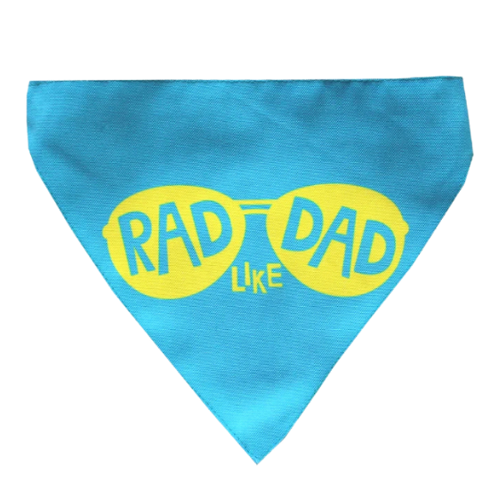 Adjustable Dog Bandana/ Dog Scarf - Rad Like Dad