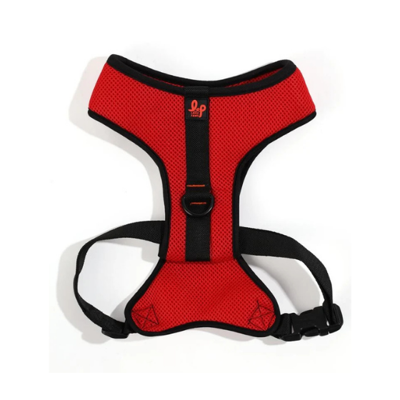 Air-mesh Vest Dog Harness - Red & Black Padded
