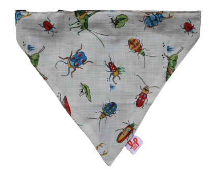 Lana Paws bugs cotton dog scarf bandana