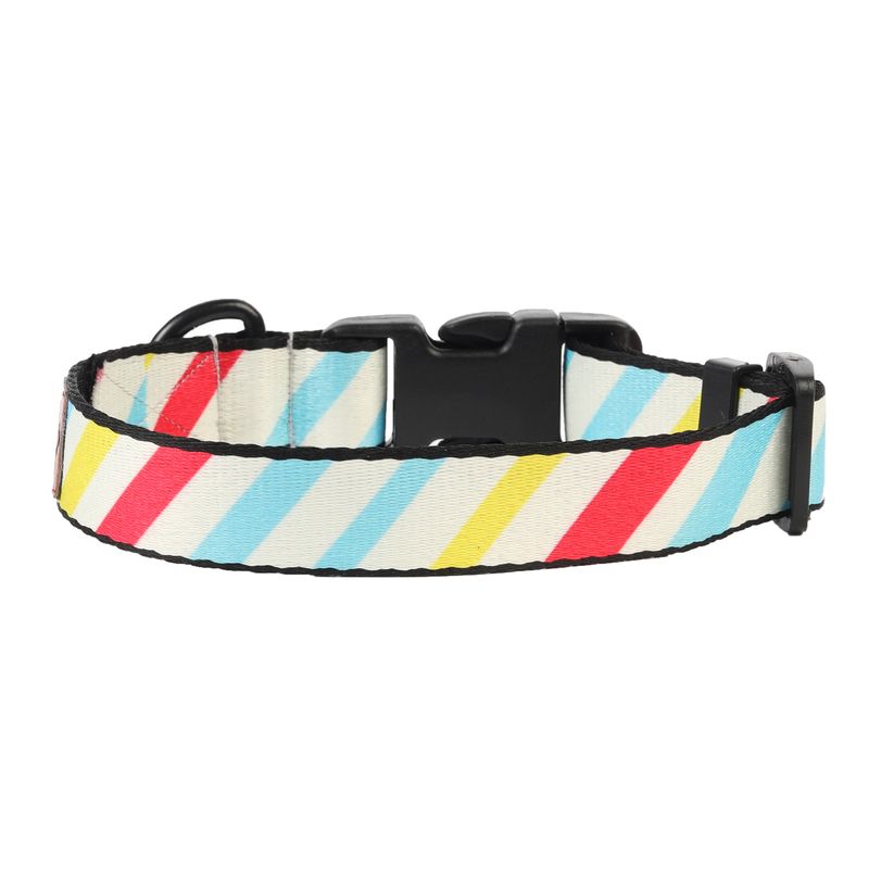 Dog Collar Belt (Multi-coloured) - Colourful Stripes