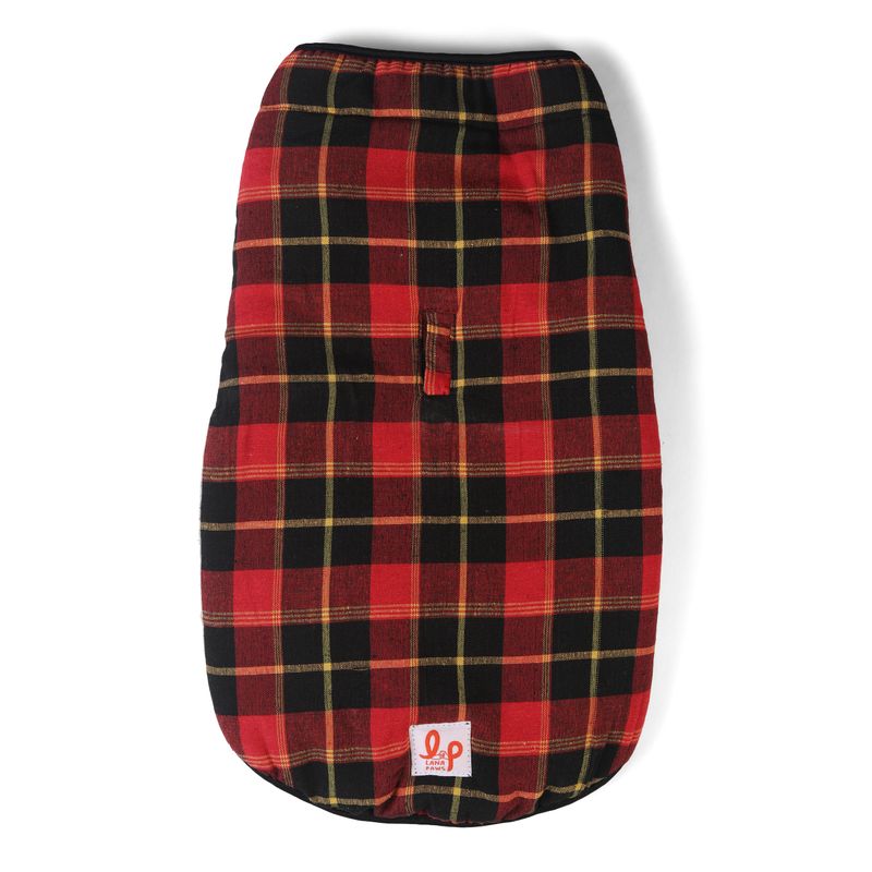 Winter Dog Coat/ Jacket Red Yellow Tartan