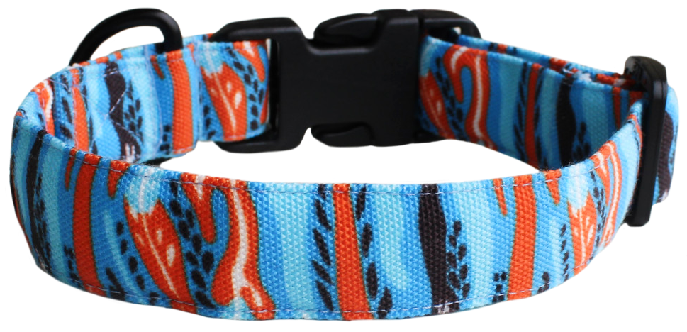 Fabric outlet dog collars