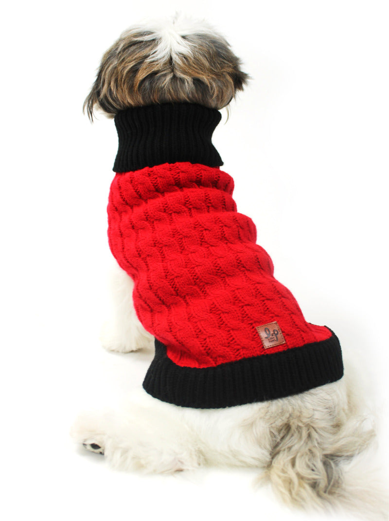 Red and black dog hot sale sweater