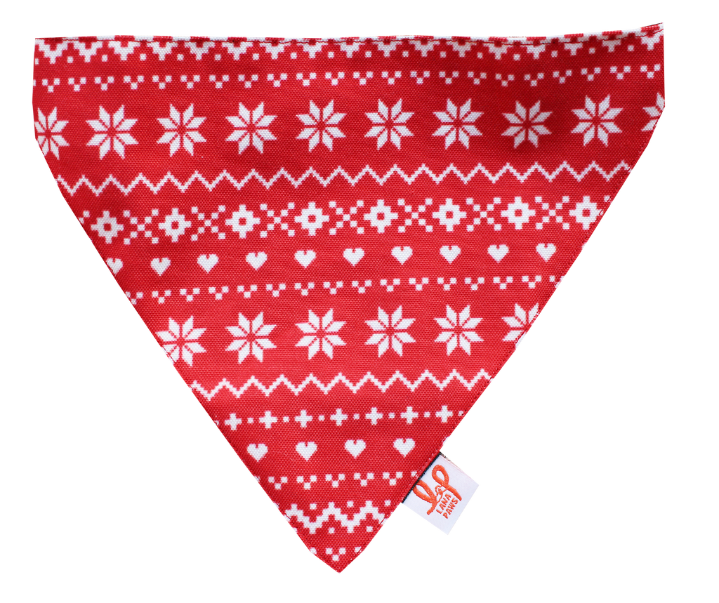 Lana Paws Christmas dog bandana scarf