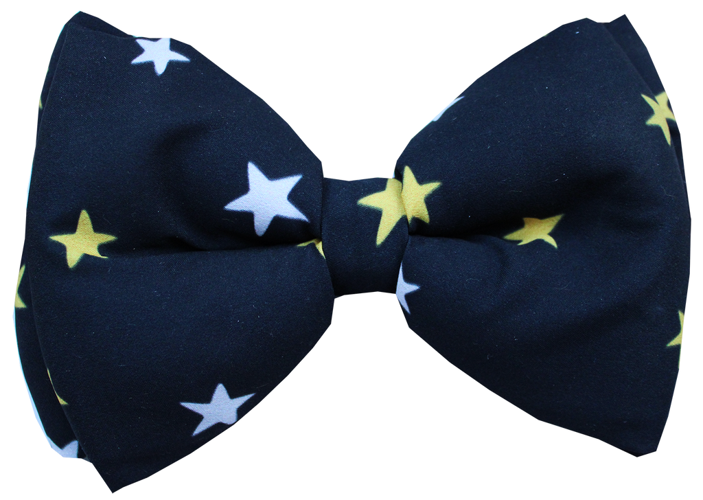 Lana Paws starry night black dog bow tie 